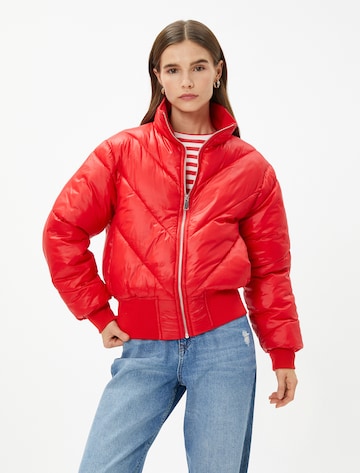Koton Between-Season Jacket in Red: front
