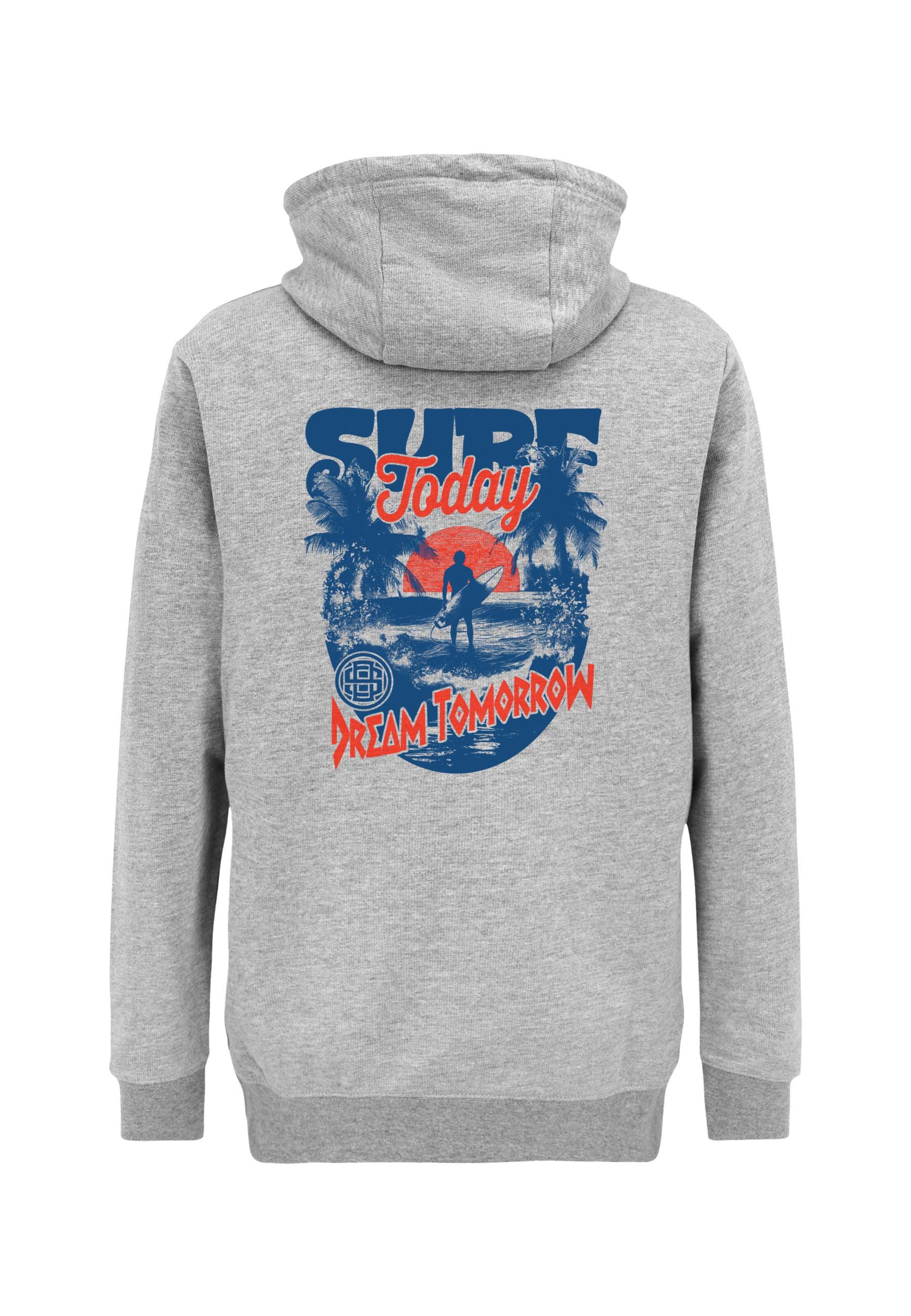 Oldskull Hoodie 'Worldvibe Surf Dreams' in Grau