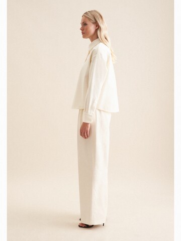 SEIDENSTICKER Blouse 'Schwarze Rose' in Wit