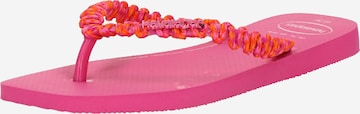 rožinė HAVAIANAS Šlepetės per pirštą: priekis