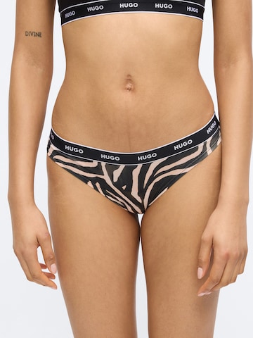 HUGO Стринг в бежово: отпред