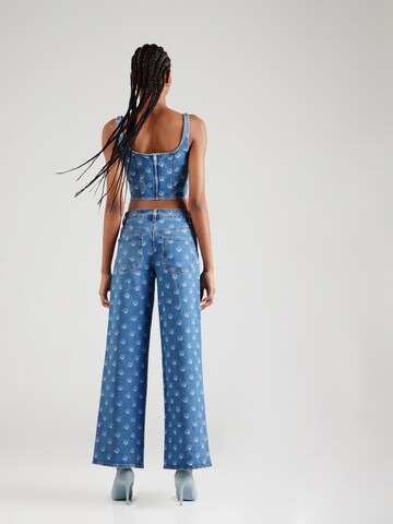 florence by mills exclusive for ABOUT YOU Wide leg Jeans 'Daze Dreaming' in Blue