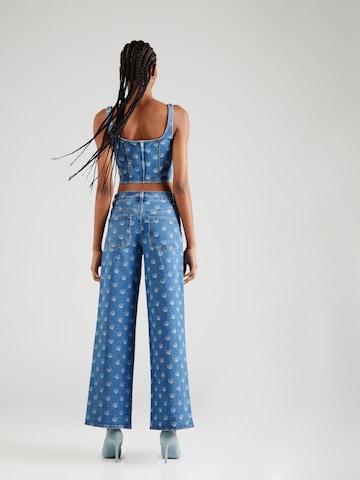 florence by mills exclusive for ABOUT YOU Wide leg Jeans 'Daze Dreaming' in Blauw