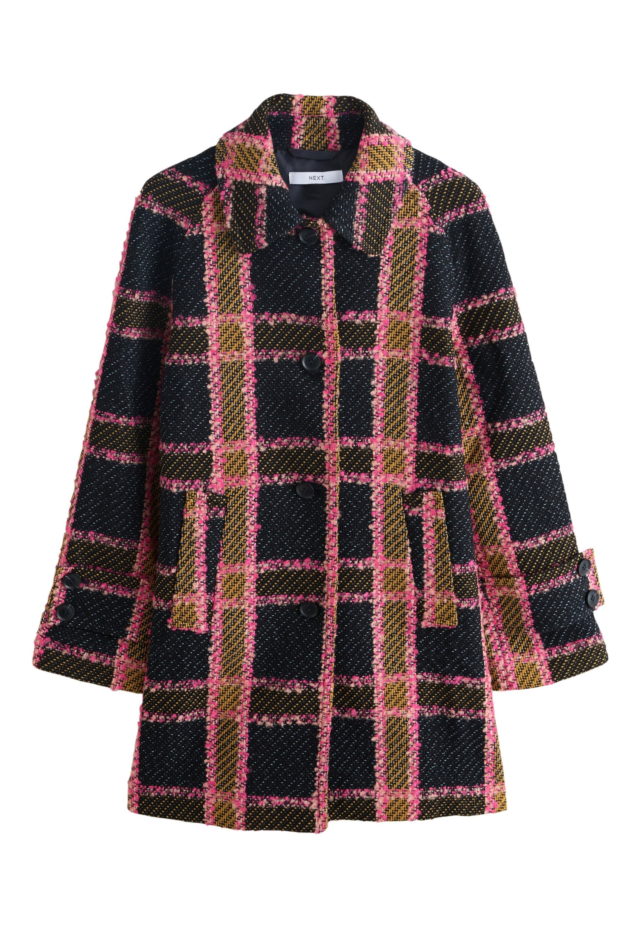 Cappotto di mezza stagione Next di colore zafferano / rosa / nero, Visualizzazione prodotti