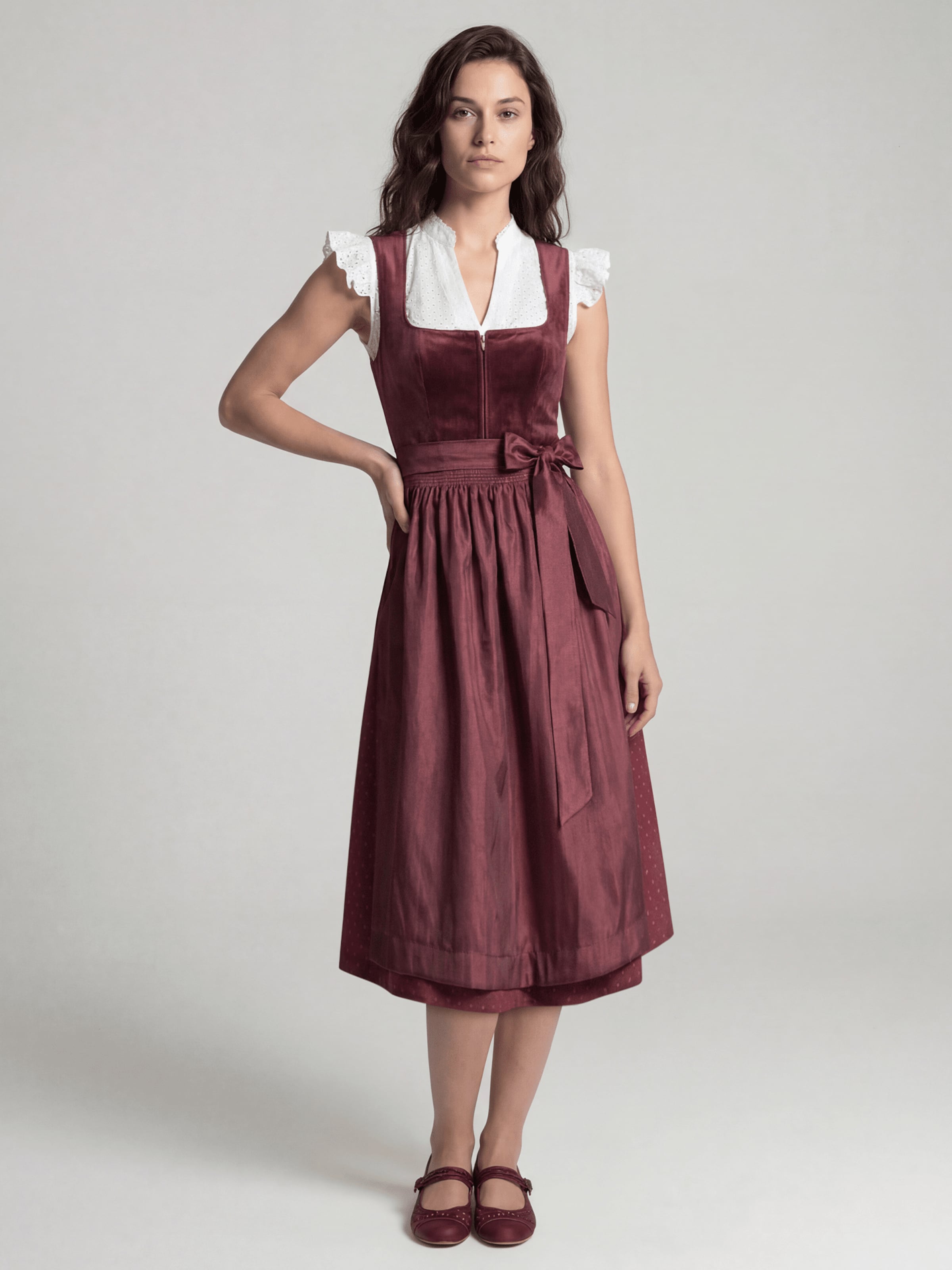 SPIETH & WENSKY Dirndl in Red: front