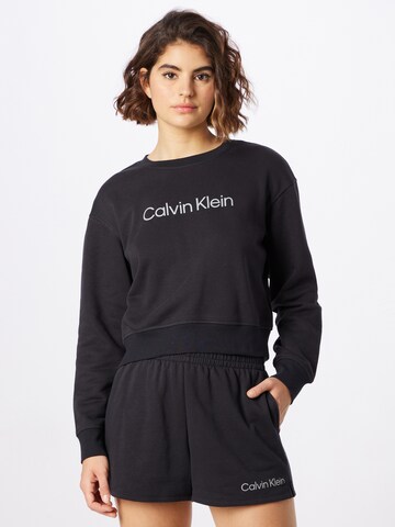 Calvin Klein Sport Sweatshirt in Schwarz: Vorderseite