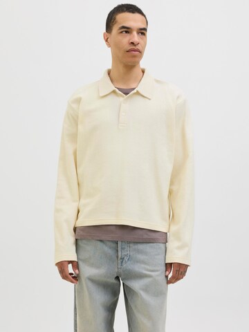 JACK & JONES - Sudadera en blanco: frente