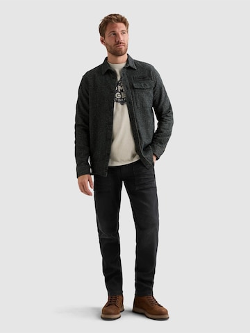 PME Legend Regular Fit Skjorte 'Flannel shirt with chest pocket' i blå