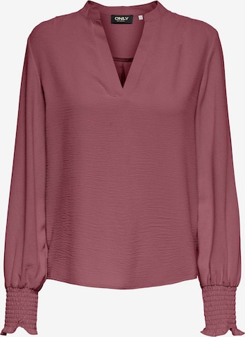 Chemisier 'ONLMETTE' ONLY en rose : devant