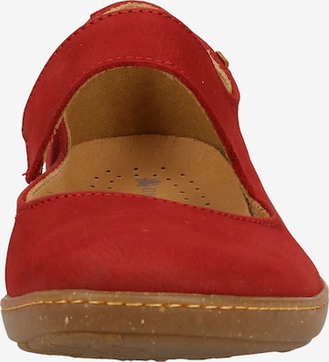 EL NATURALISTA Ballet Flats with Strap in Red