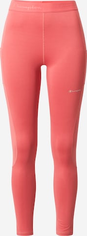 Champion Authentic Athletic Apparel Skinny Sports trousers in Pink: front