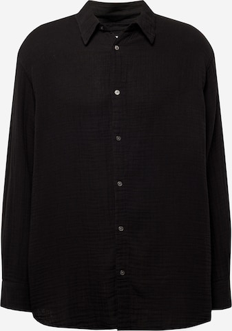 Fit confort Chemise WEEKDAY en noir : devant