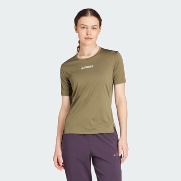 ADIDAS TERREX Functioneel shirt 'Multi' in Groen: voorkant