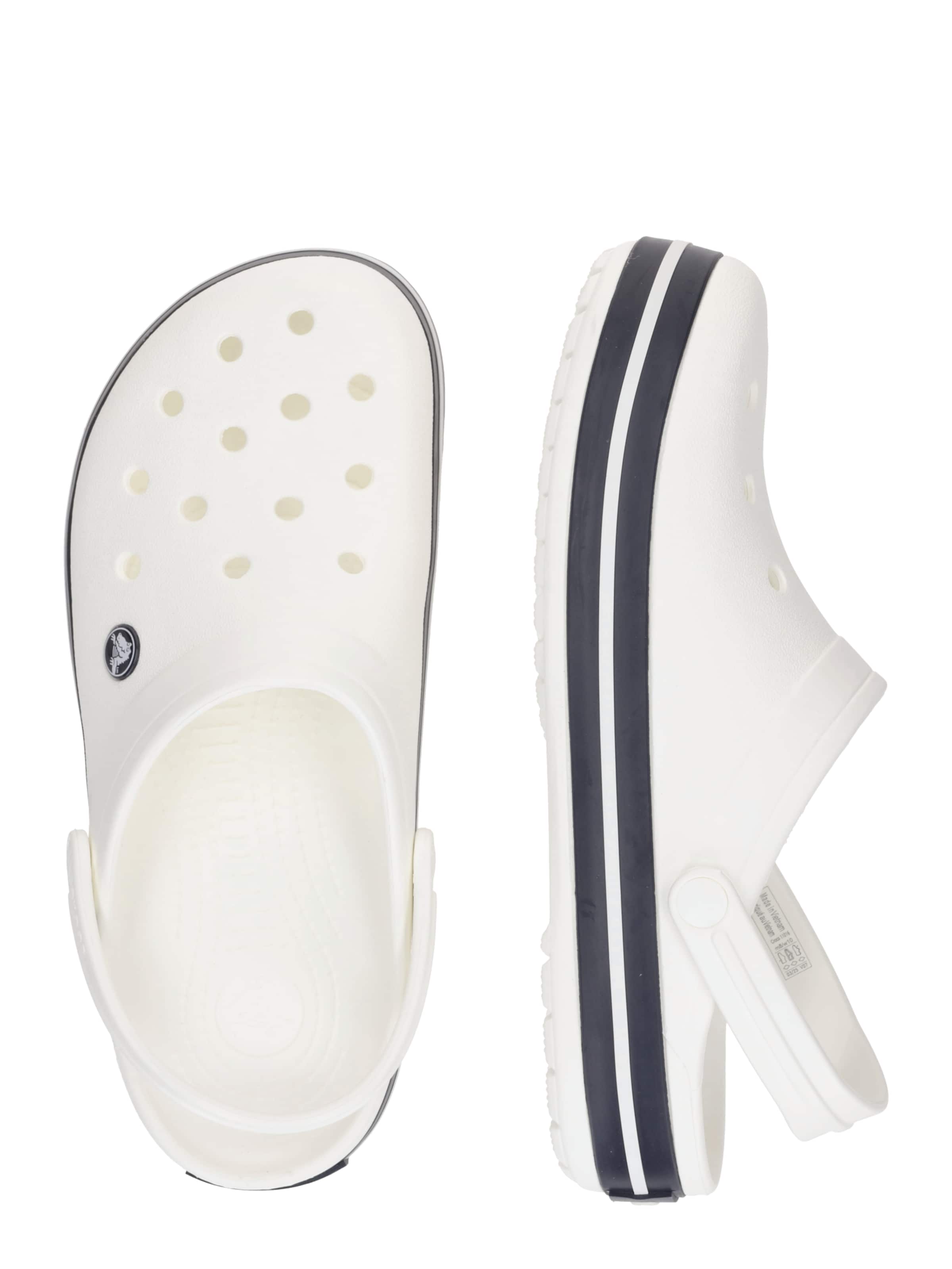 Crocs Puukengät & Crocs-jalkineet 'Crocband' värissä valkoinen