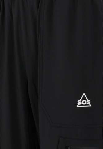 Effilé Pantalon cargo 'Salonga' SOS en noir