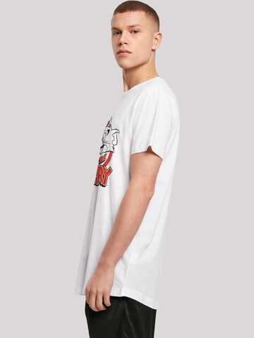 T-Shirt 'Tom and Jerry TV Serie Distressed' F4NT4STIC en blanc