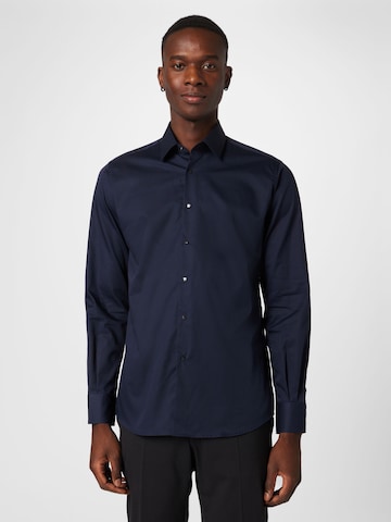 Karl Lagerfeld Regular fit Button Up Shirt in Blue: front