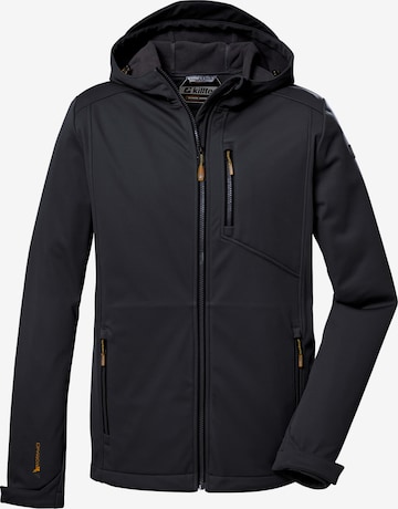 KILLTEC Outdoor jacket in Black: front