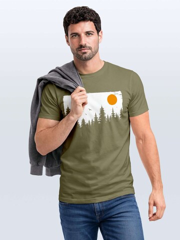 Neverless Shirt 'Forest'‌ in Grün