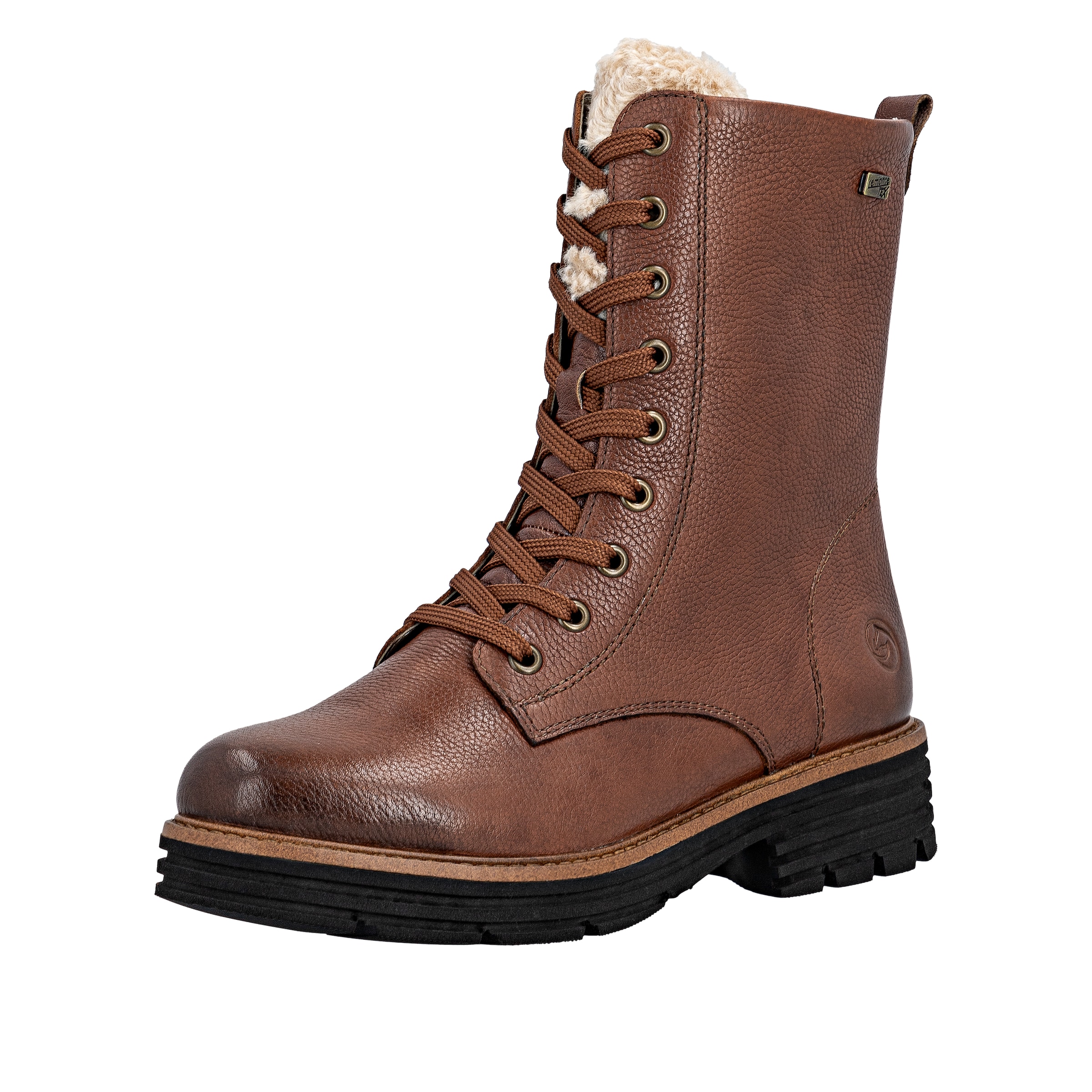 Bottes à lacets REMONTE en marron : devant