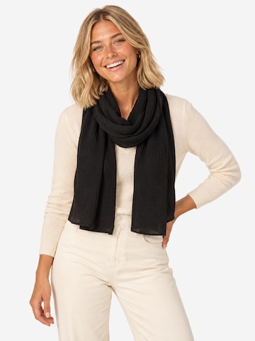 Seasons of April Scarf ' NEA' in Black: front