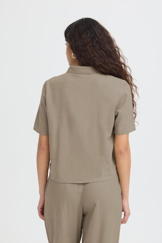 ICHI Blouse ' LINNO ' in Beige