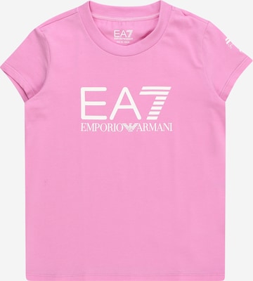 rozā EA7 Emporio Armani T-Krekls: no priekšpuses