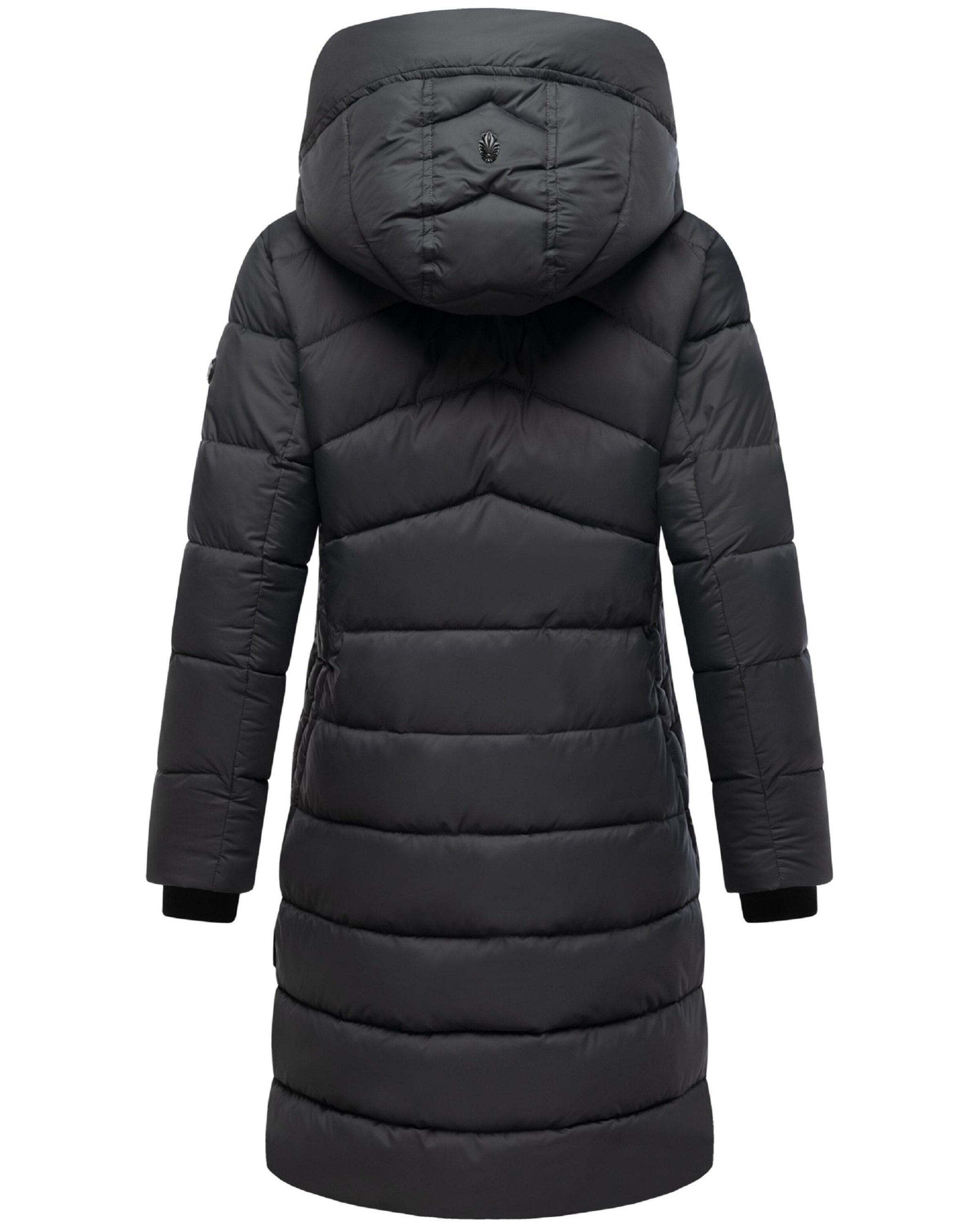 MARIKOO Płaszcz zimowy 'Kaltnäschen 16' w kolorze czarny