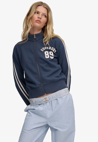 Veste de survêtement 'Athletic' Superdry & Co en bleu : devant