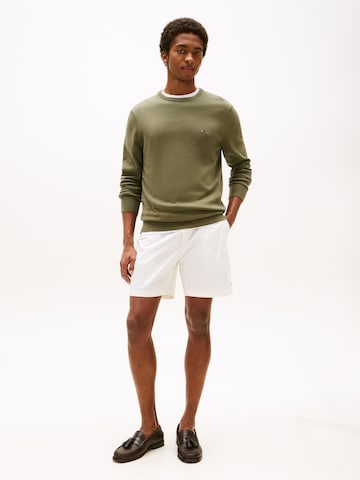 zaļš TOMMY HILFIGER Džemperis 'ESSENTIAL'