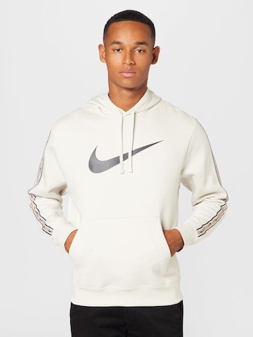 Nike Sportswear Sweatshirt 'Repeat' in Beige: front