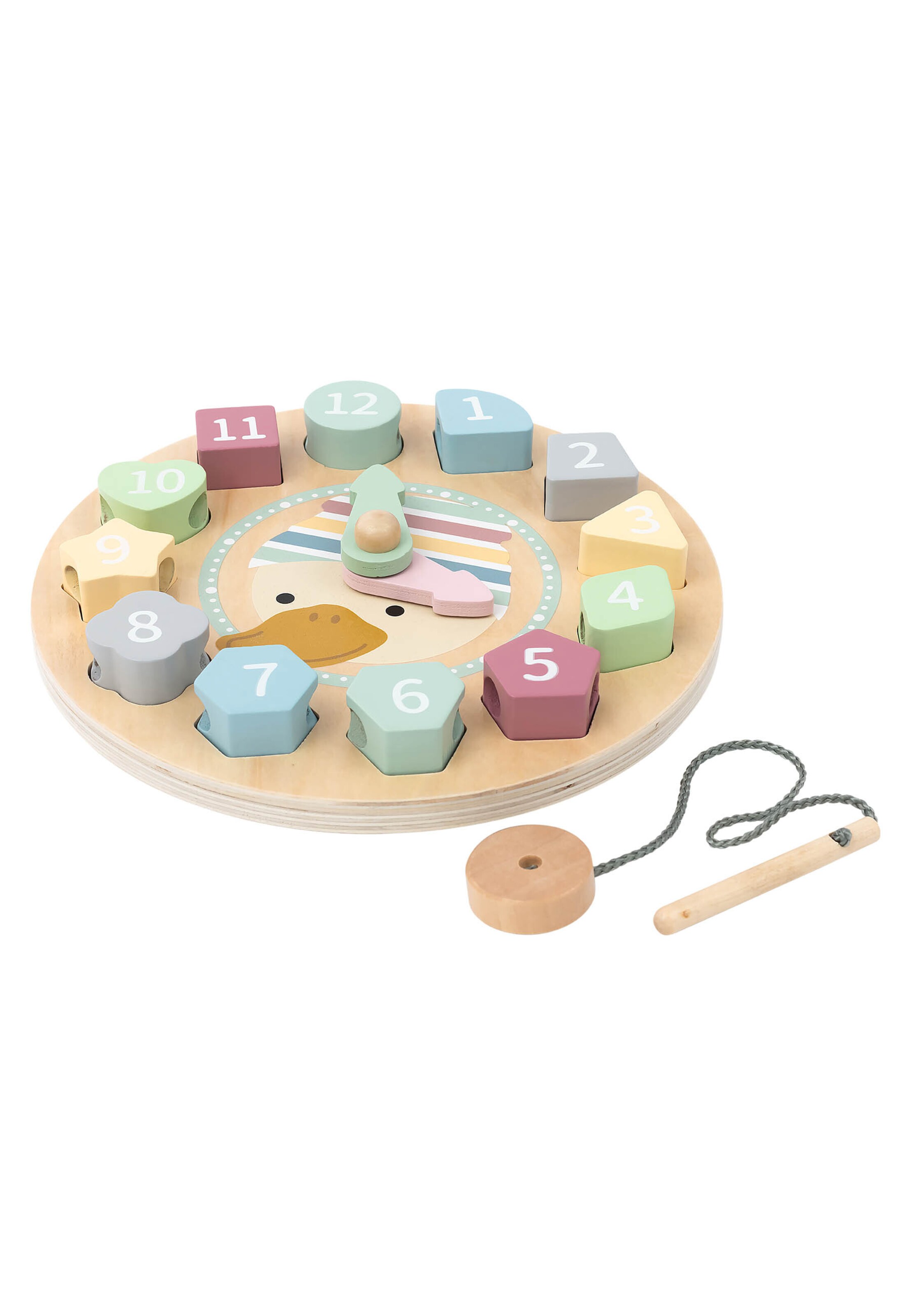 STERNTALER Lernuhr 'ENTE Edda' in Mischfarben: Vorderseite