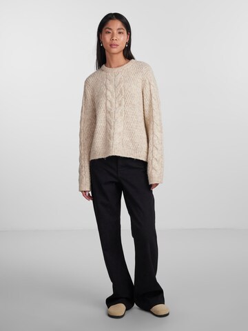 PIECES Pullover 'Nina1' in Beige
