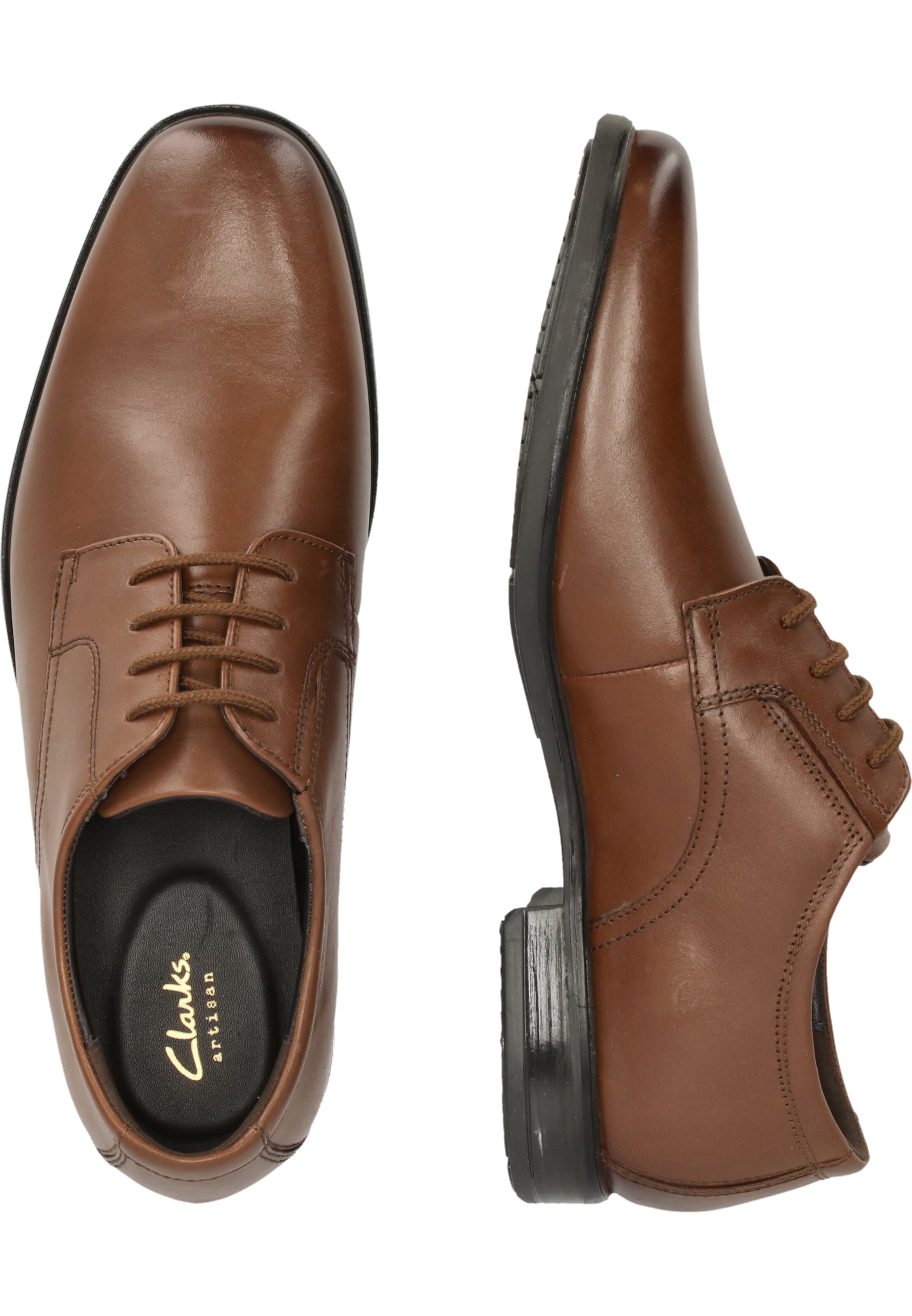 CLARKS Lace-up shoe 'Howard Walk' in Brown