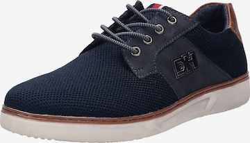HECHTER PARIS Athletic Lace-Up Shoes 'Leroy' in Blue: front