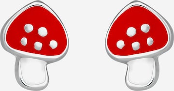 ELLI Ohrringe Fliegenpilz in Silber: Vorderseite