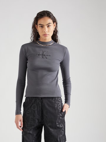 Calvin Klein Jeans Tričko 'HERO' - Sivá: predná strana
