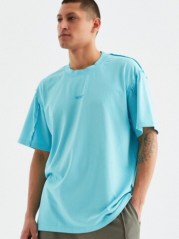 Rockupy Shirt 'Lukas'‌‌‌‌‌‌‌‌ in Blau: Vorderseite