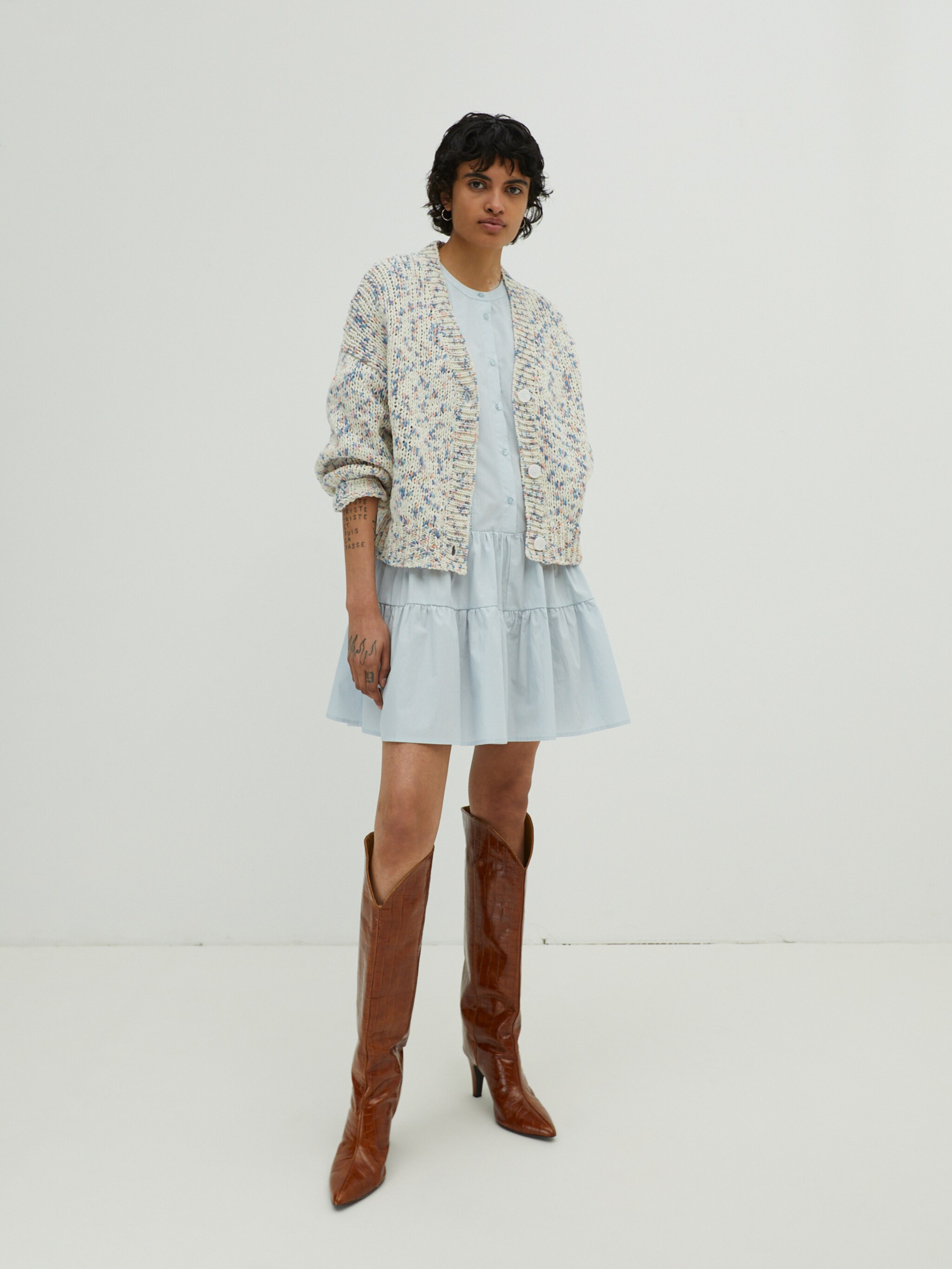EDITED Producten Blousejurk 'Despina' Blauw