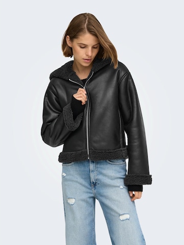 Veste mi-saison 'ONLSILA' ONLY en noir : devant