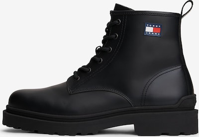 Auliniai batai su raišteliais iš Tommy Jeans, spalva – juoda, Prekių apžvalga