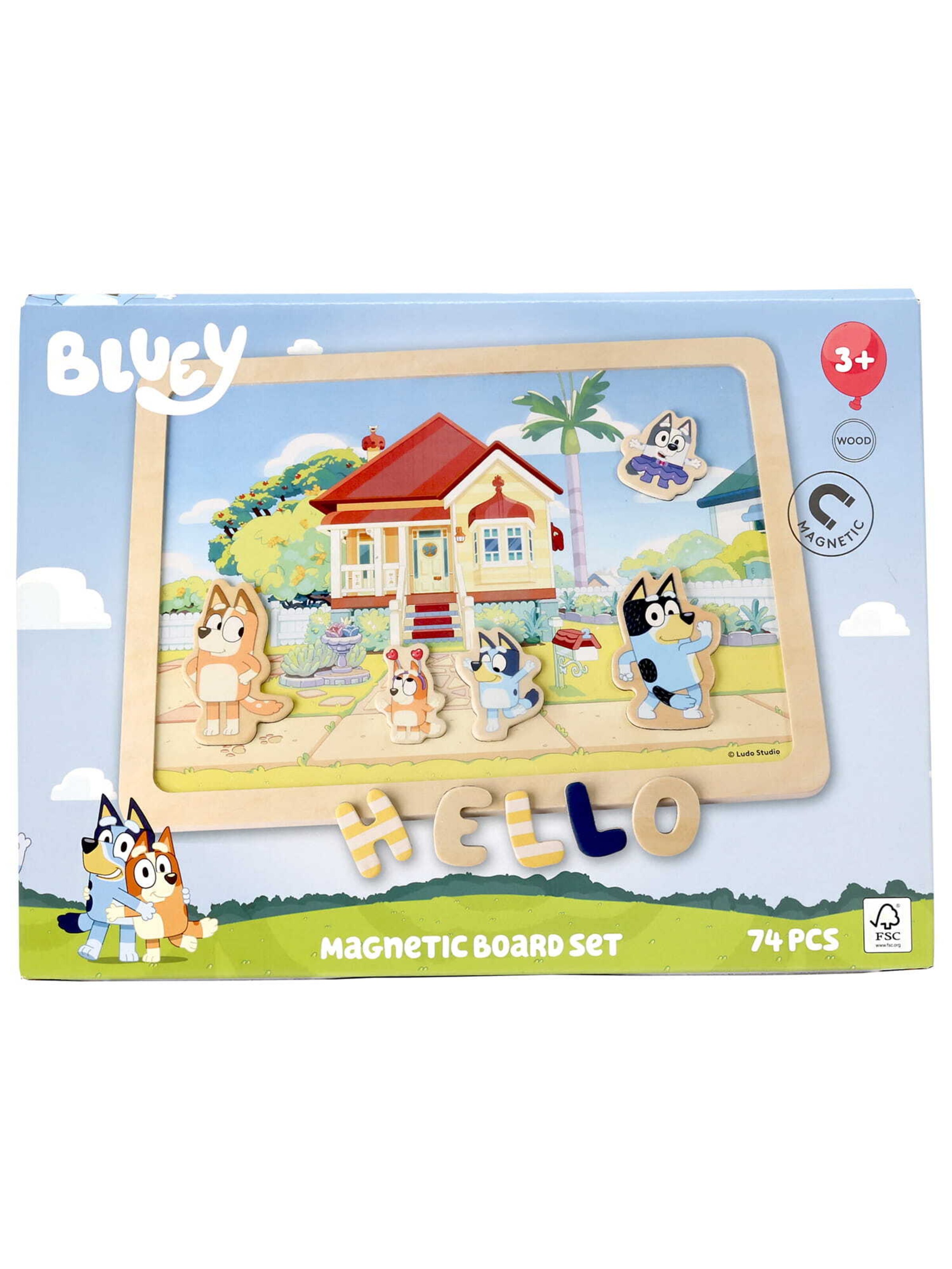 Gioco di Bluey in colori misti