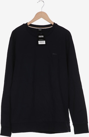 BOSS Black Sweatshirt & Zip-Up Hoodie in XXL in Blue: front