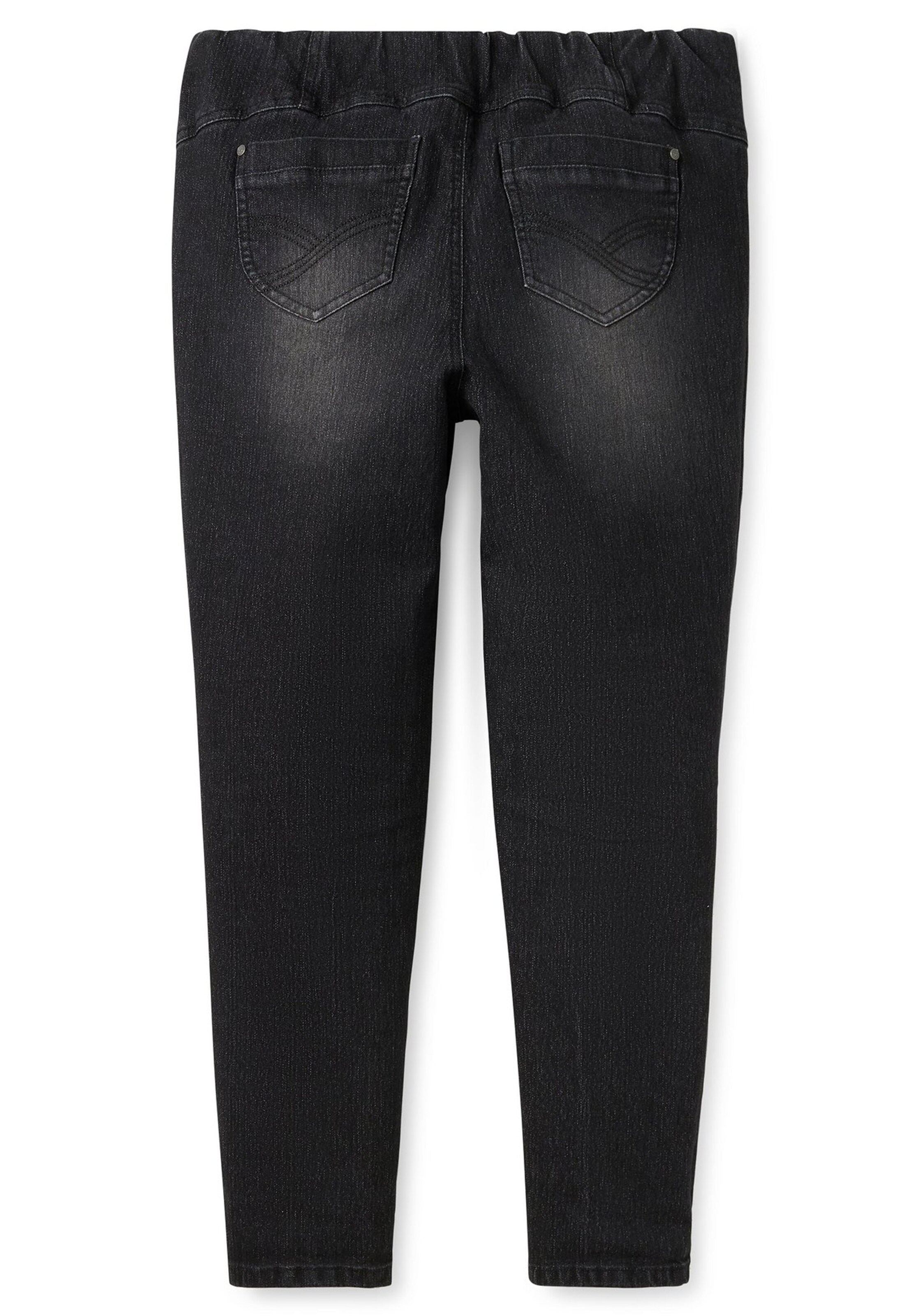 SHEEGO Skinny Jeggings in Schwarz