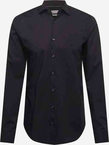 Slim fit Camicia di Michael Kors in nero: frontale