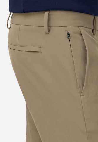 Boggi Milano Slim fit Trousers with creases 'B Tech' in Grey