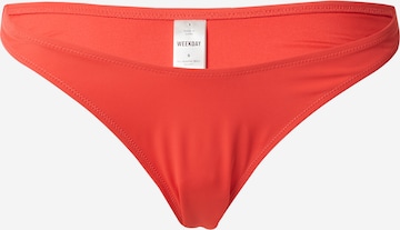 WEEKDAY - Cueca biquíni em vermelho: frente