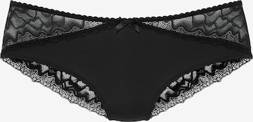 LASCANA Boyshorts in Black: front