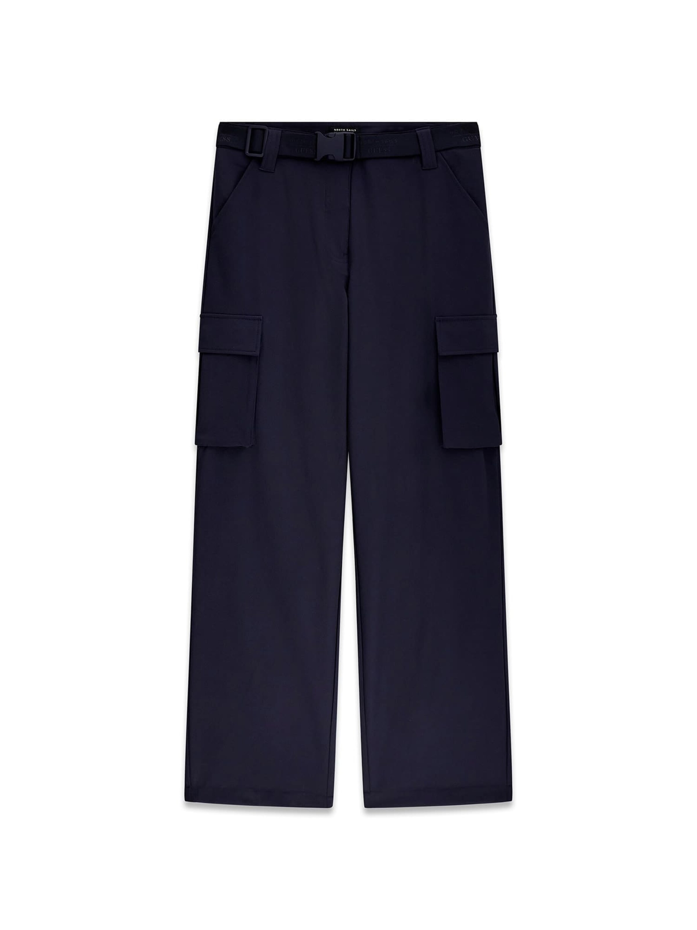 GUESS Regular Cargo Pants in Blue: front