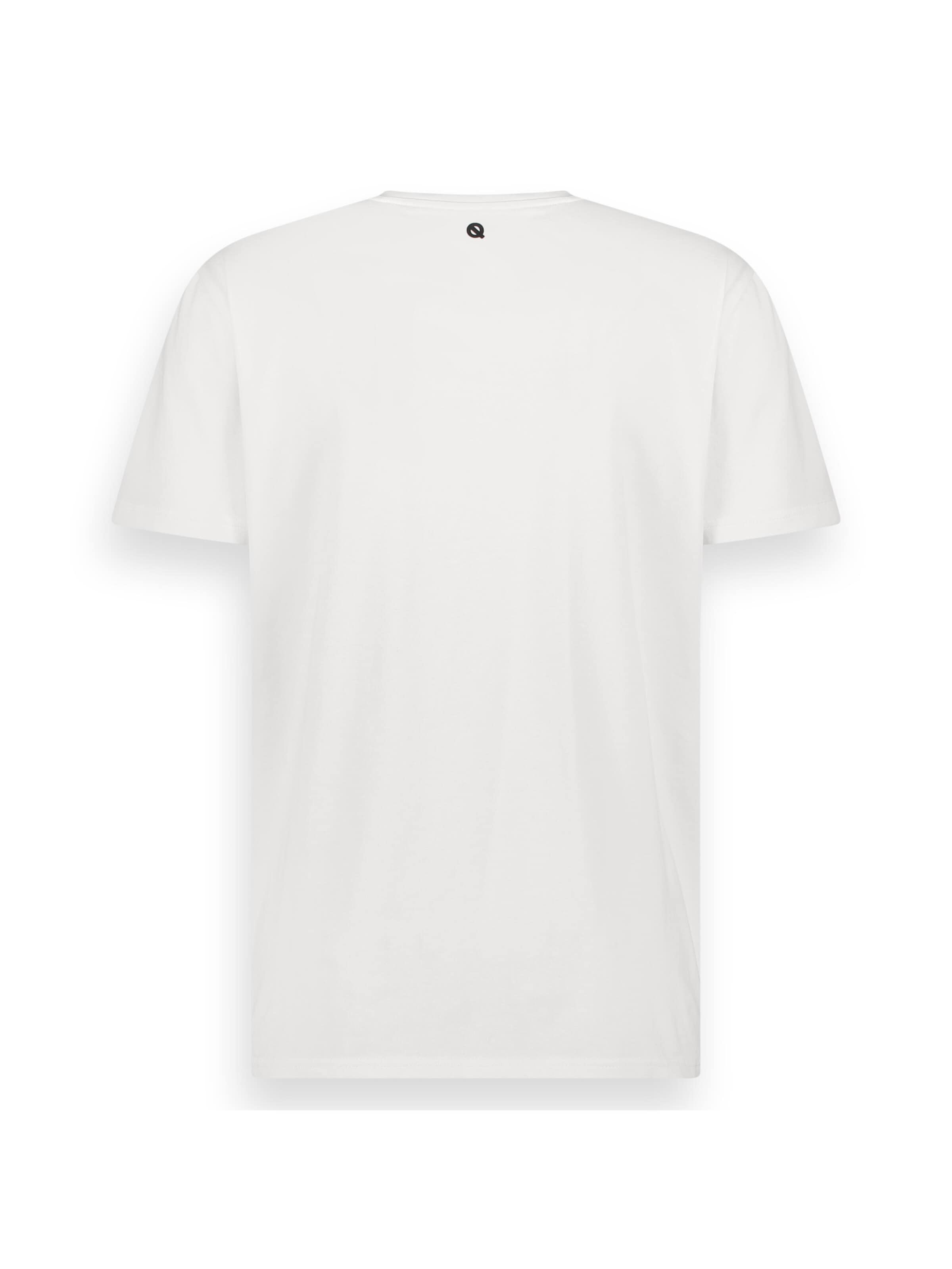 LEBASQ Shirt 'Parker Crew Neck HD print'‌‌‌‌‌‌‌‌‌ in Weiß